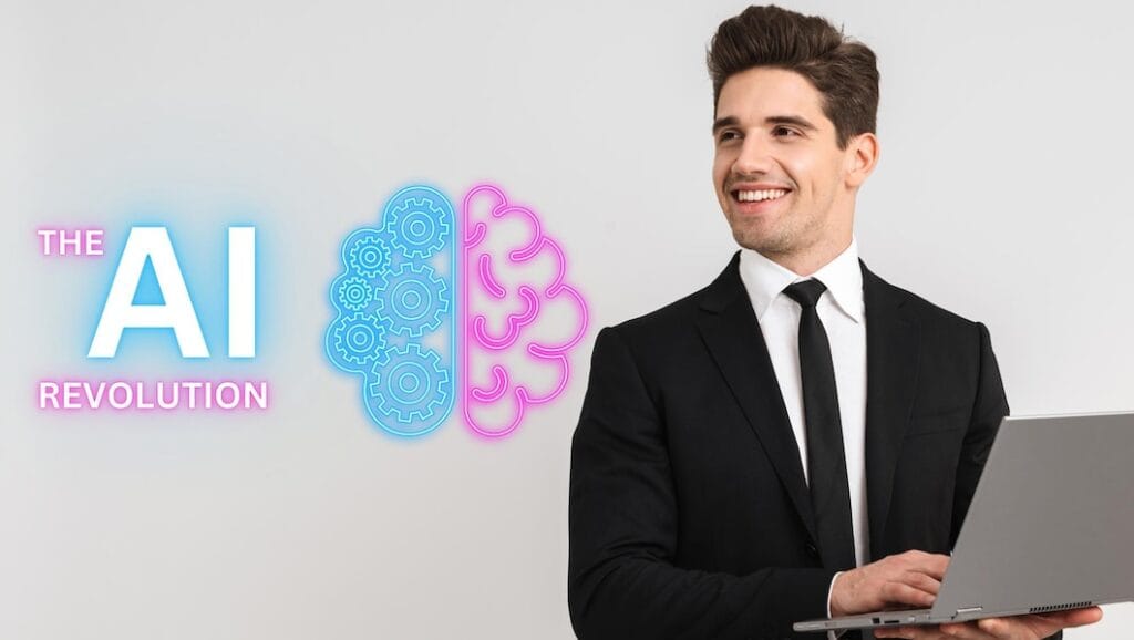 Ai technology Artificial Intelligence man using technology